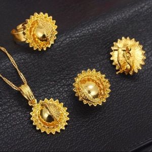 3D Design Fashion Women's Jewelry Set